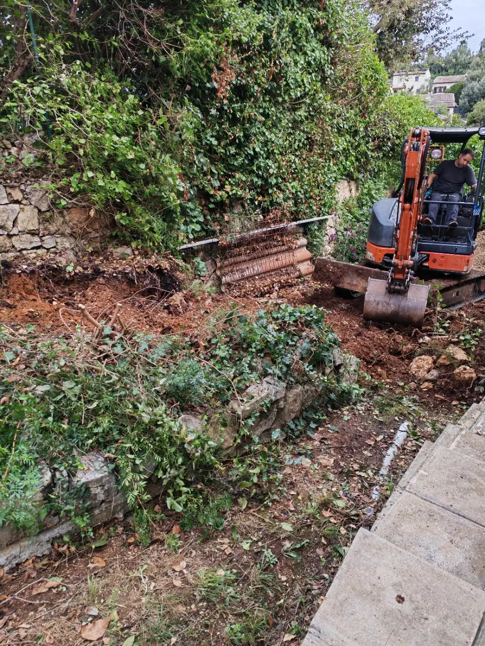 Terrassement de jardin
