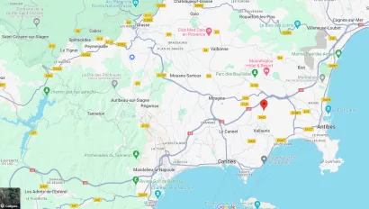 zone de couverture Azur Bennes - zone de couverture - Ouest des Alpes-Maritimes et Var Est